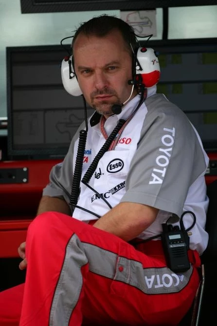 Toyota's Mike Gascoyne before the race
