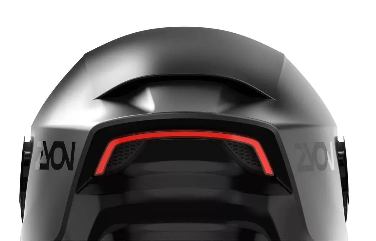 The helmet includes a motion-sensing rear light to help other drivers spot you when you brake