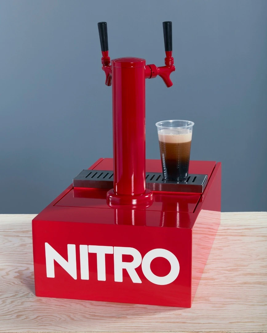 A Nitro Keg module provides cold brewing functionality