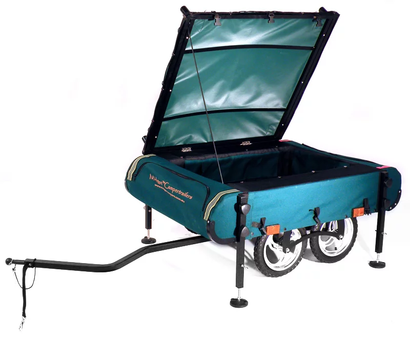 The trailer also includes leveling jacks so that, when the tent is set up, you don't roll out in the middle of the night due to being parked up on a gradient