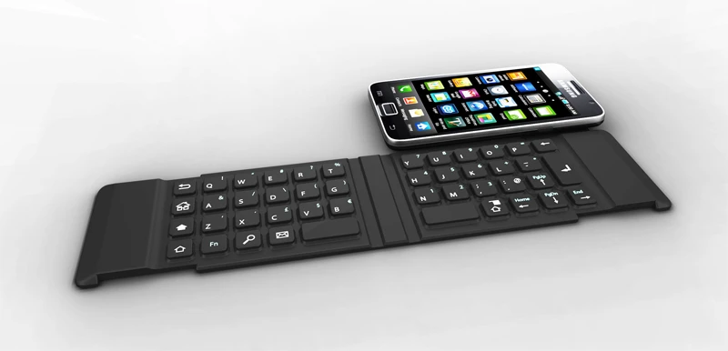 The keyboard connects as long as the smartphone touches the top edge