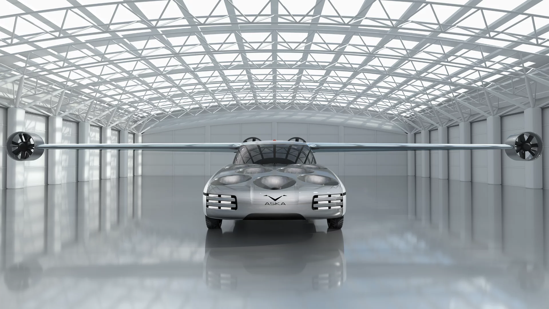 Being developed by American/Israeli startup NFT, the Aska is classified as an eVTOL vehicle - that stands for Electric Vertical Take-Off and Landing.