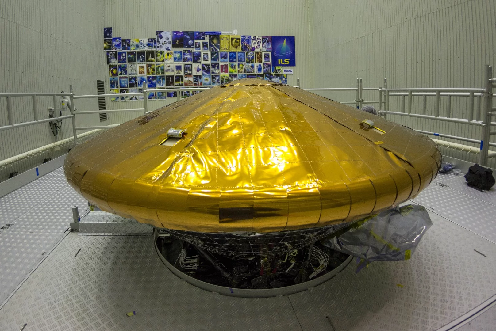 The ExoMars 2016 entry, descent, and landing demonstrator module, called Schiaparelli