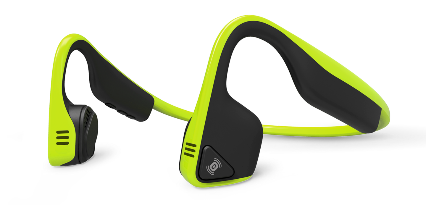 The AfterShokz Trekz Titanium headphones