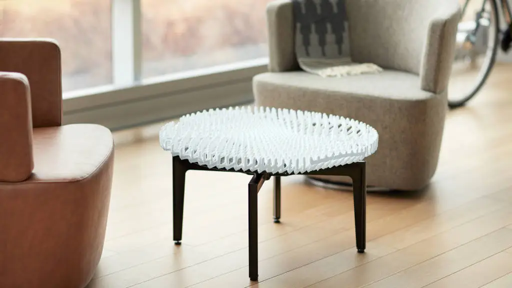 The Bassline table top was Rapid Liquid Printed in 28 minutes