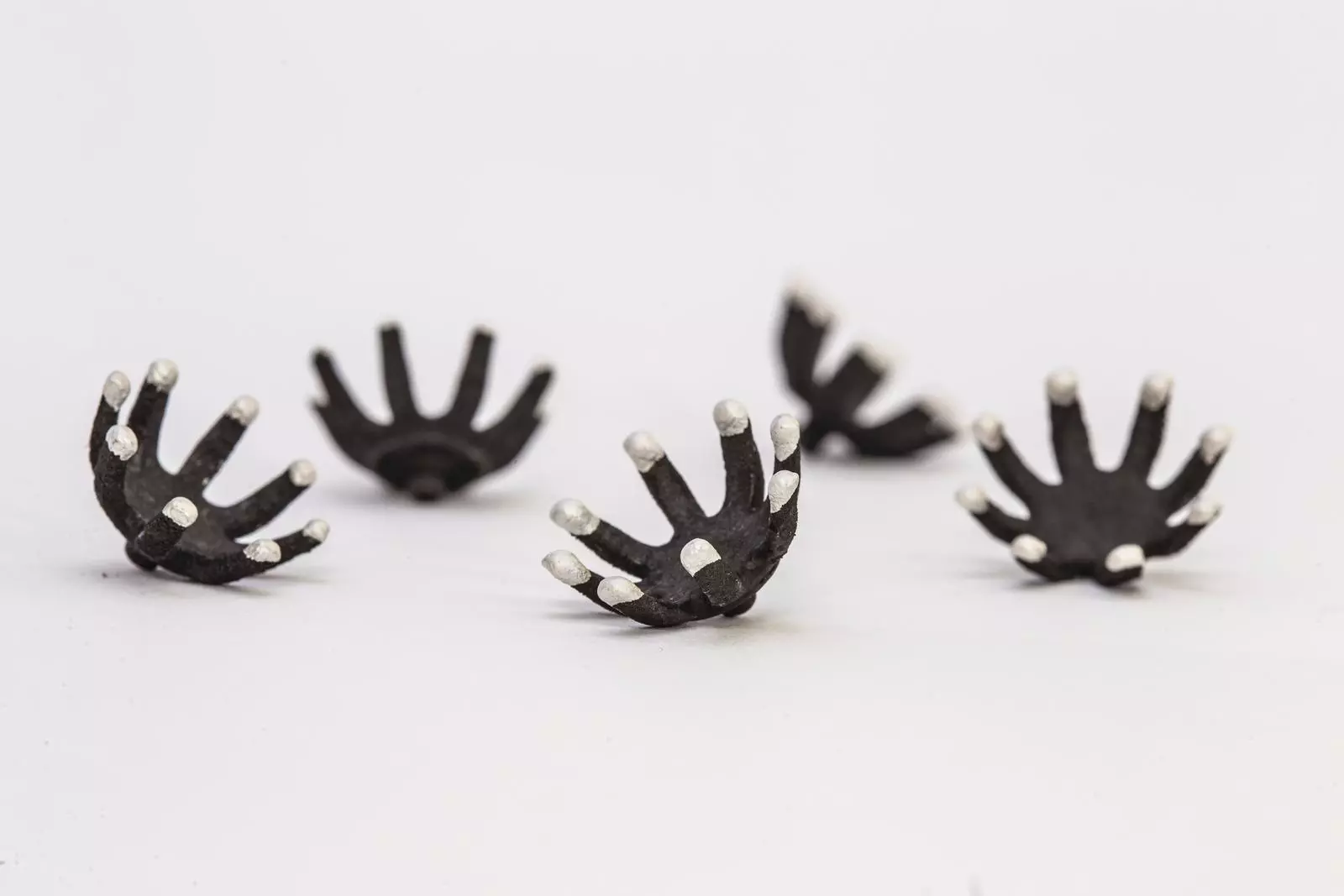 Sensors designed to work on a subject’s hair are made of a mix of silver and carbon deposited on a flexible substrate