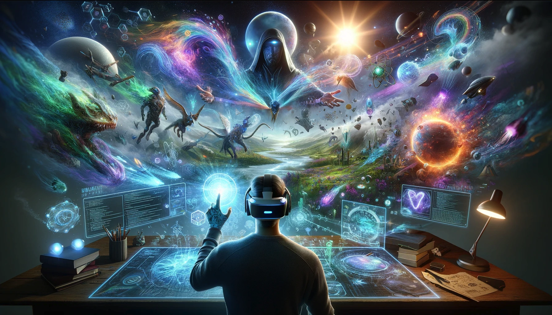 Future game designers will be like godlike directors, calling visions into existence using interactive AI experience generation