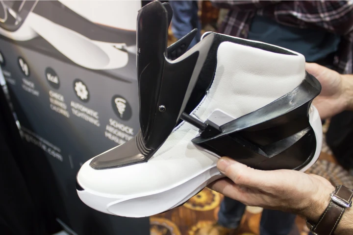 You can use a paired smartphone to control the heat, lights and tension in the Digitsole Smartshoe