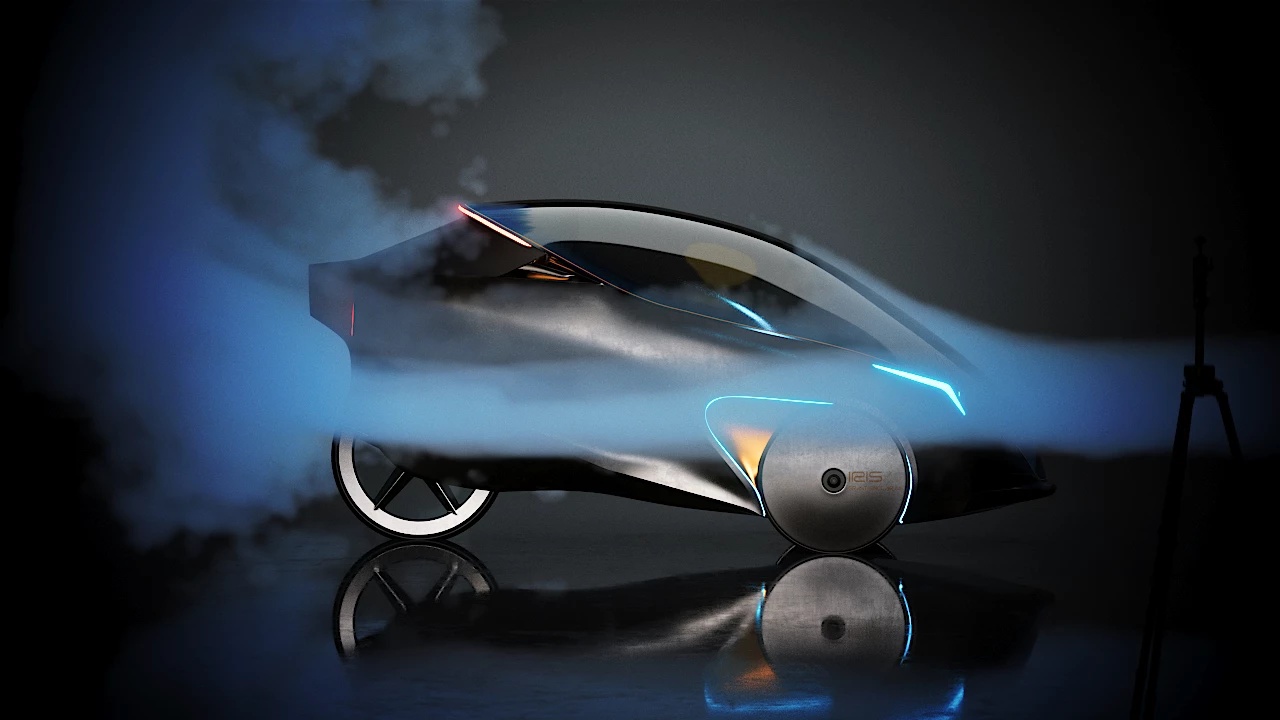A streamlined body greatly boosts the vehicle's aerodynamics
