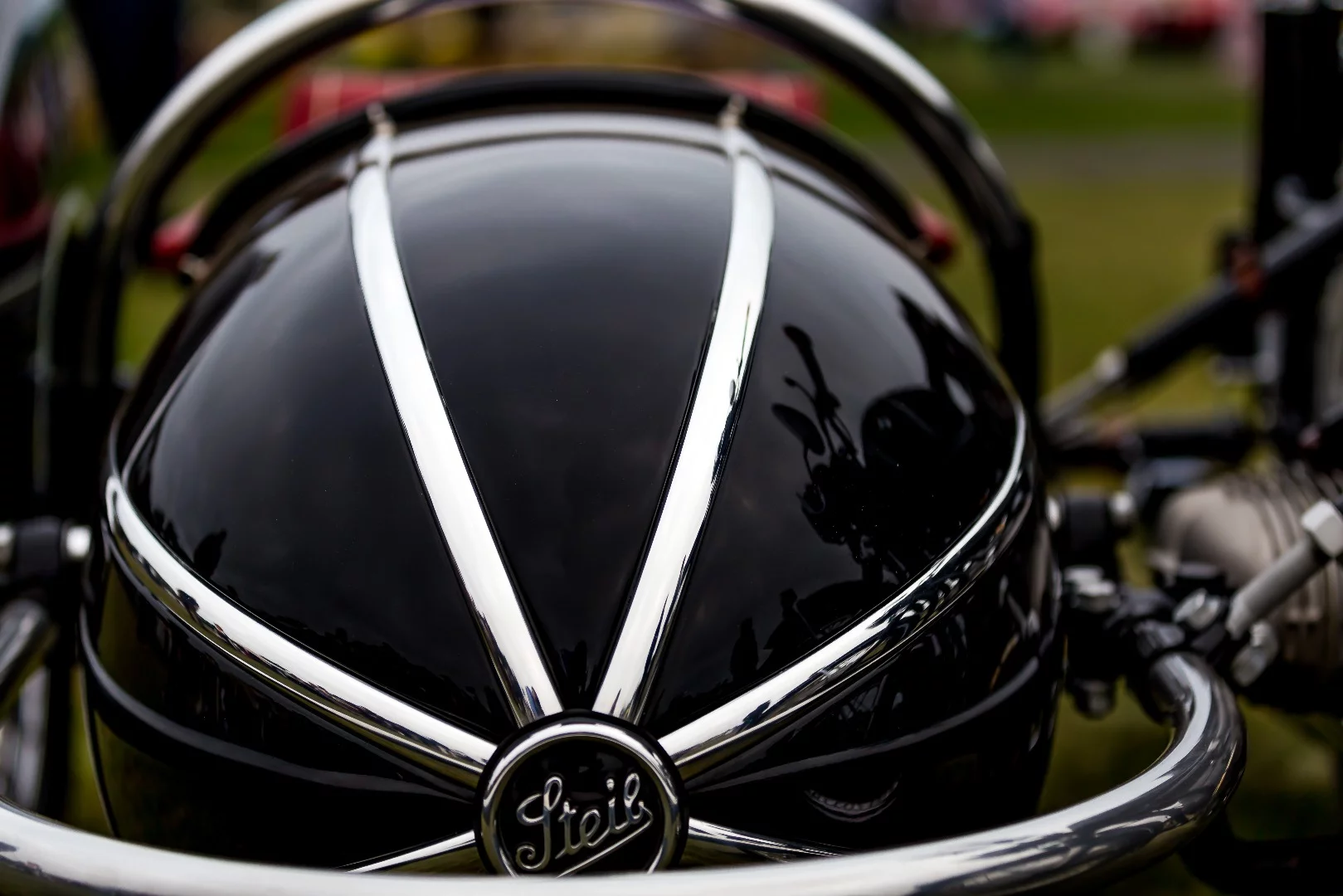 1952 Steib S500 Sidecar and a 1967 era BMW make for a perfect pairing