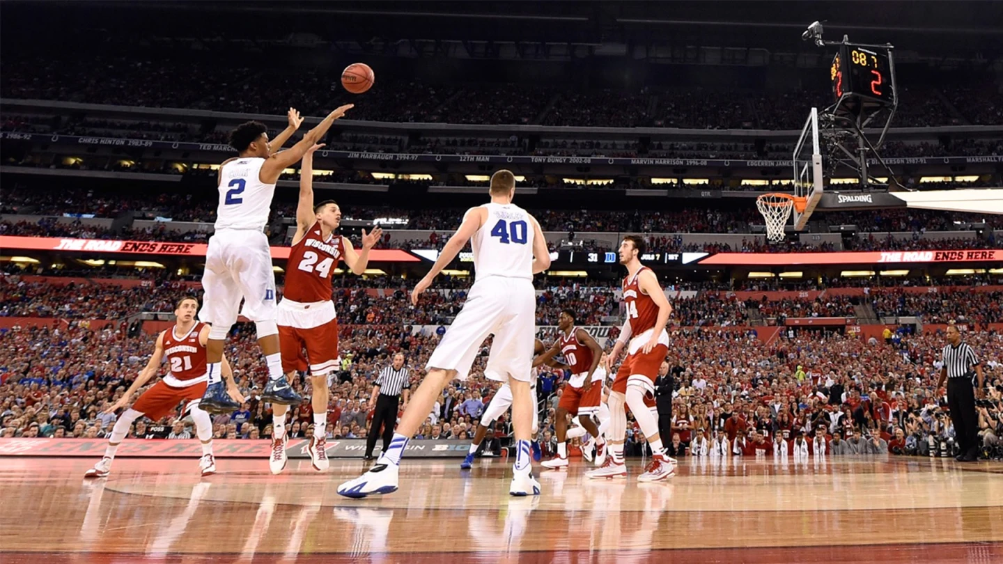 The NCAA March Madness Live app promises a court side view of the collegiate tournament