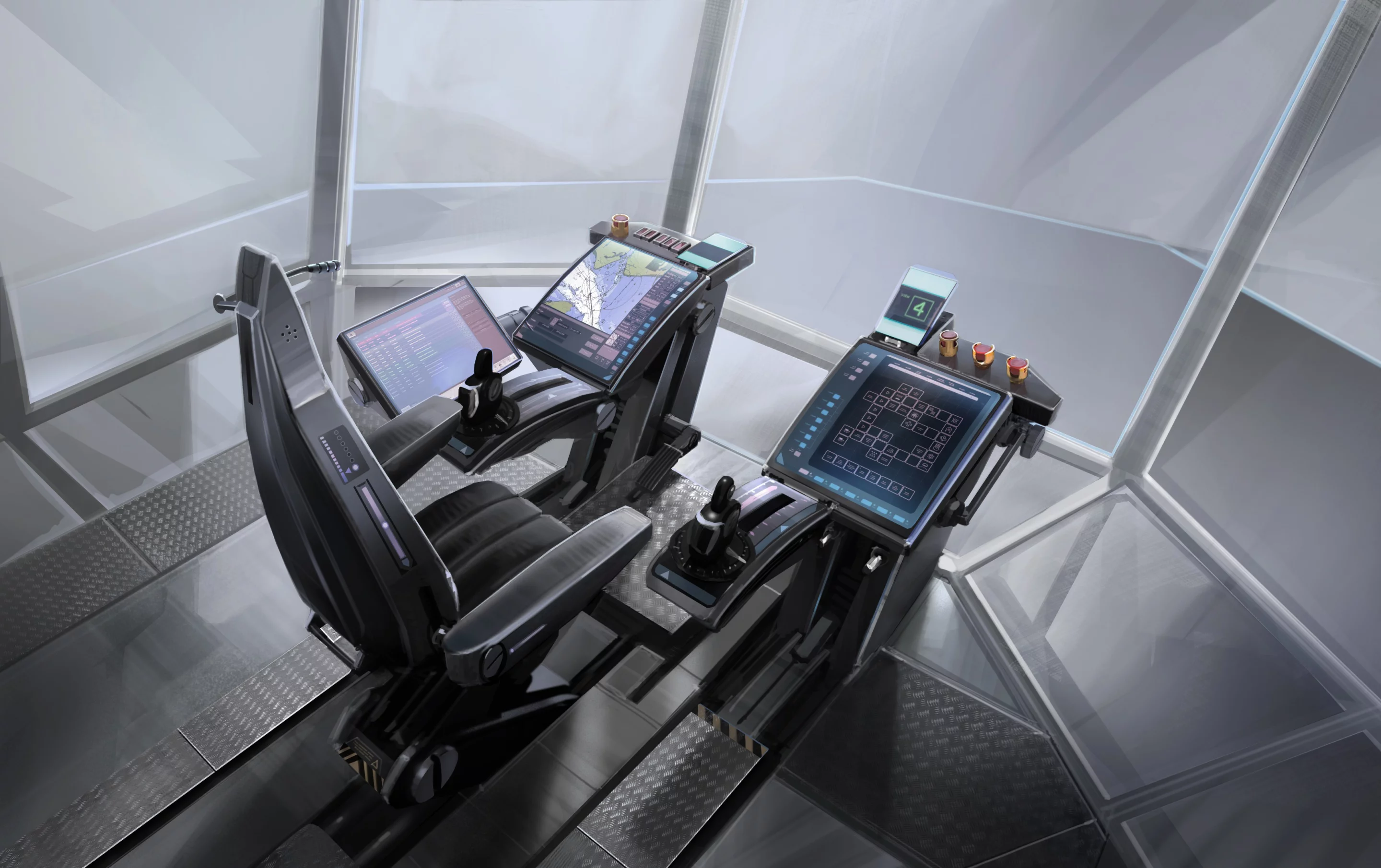 The bridge of 2025 will use a computerized workstation