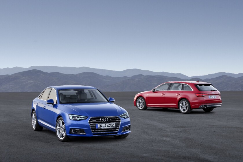 The A4 Avant and sedan sitting side by side