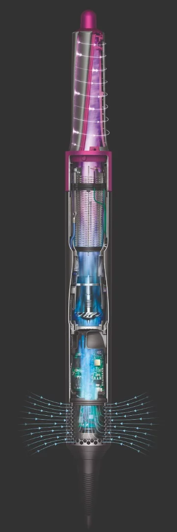 Render of Dyson Airwrap's interior