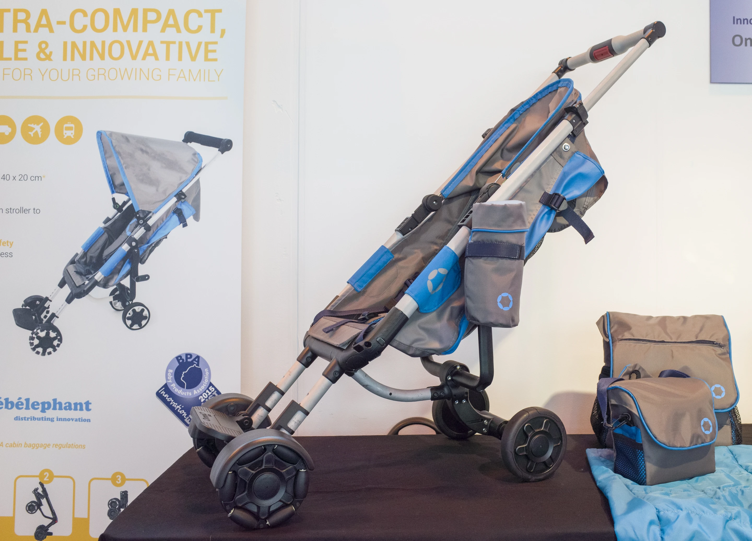 The OmniO Rider stroller recently won "British Invention of the Year Award" at the Gadget Show Live in Birmingham (Photo: Simon Crisp/Gizmag.com)