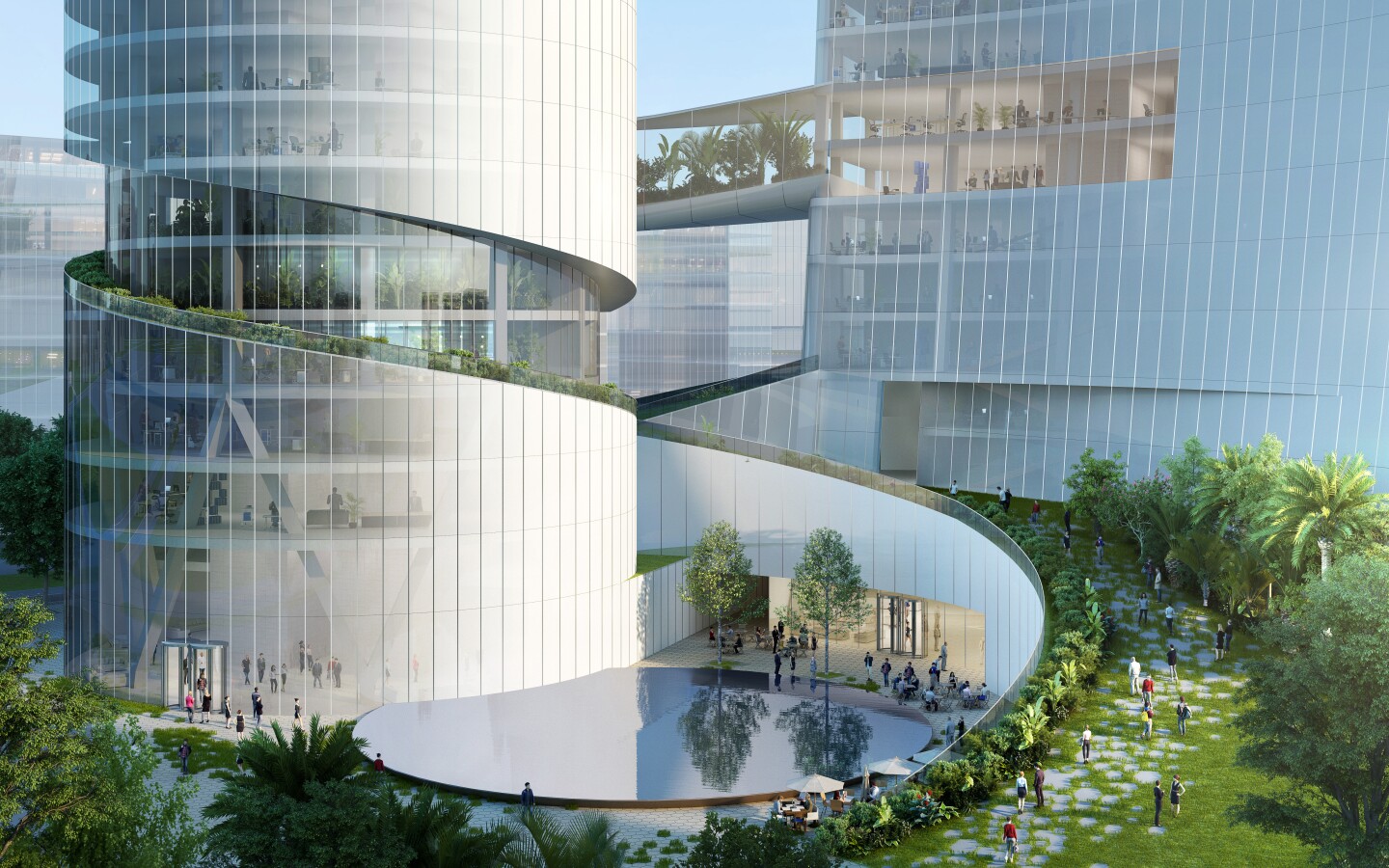 iCarbonX Headquarters will include a water feature