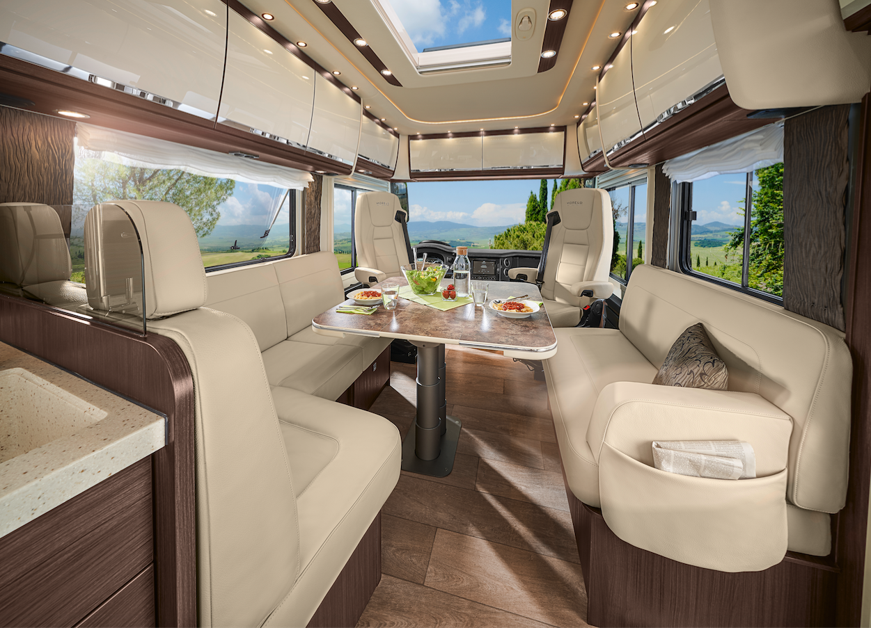 The Palace will have a comfortable interior with plenty of overhead storage