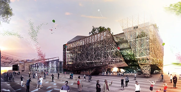 Nemesi & Partners wanted the building to act like a kind of urban jungle