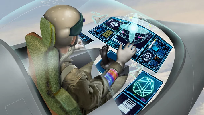 Experts at BAE Systems are developing technologies to enable pilots to control the fighter jet of the future with the blink of an eye