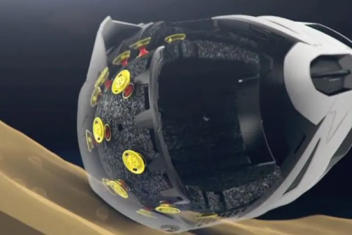 The ATR-1 helmet features an internal suspension system, allowing it to absorb a wider range of impacts than a regular helmet