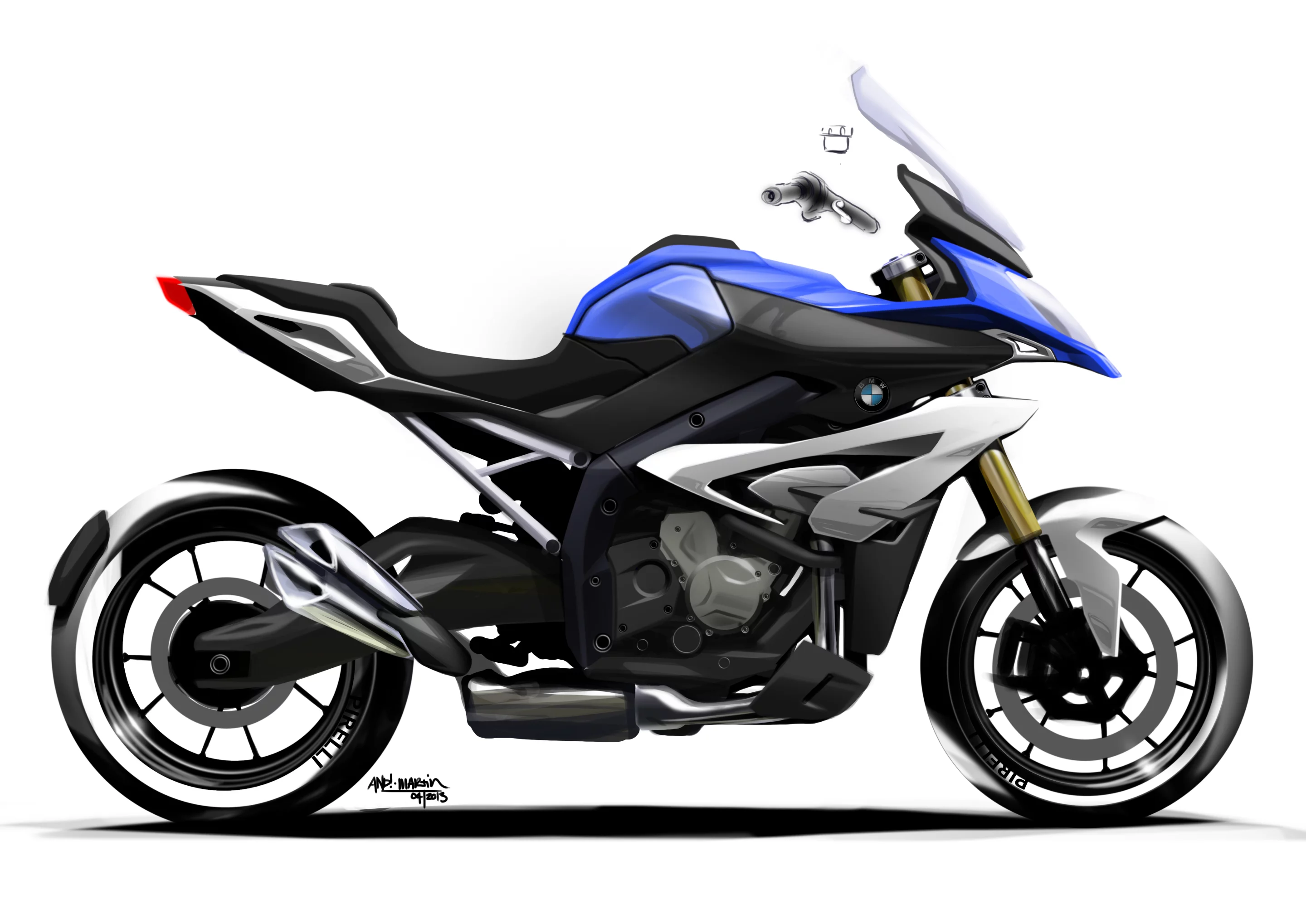 BMW's S1000XR: design sketch