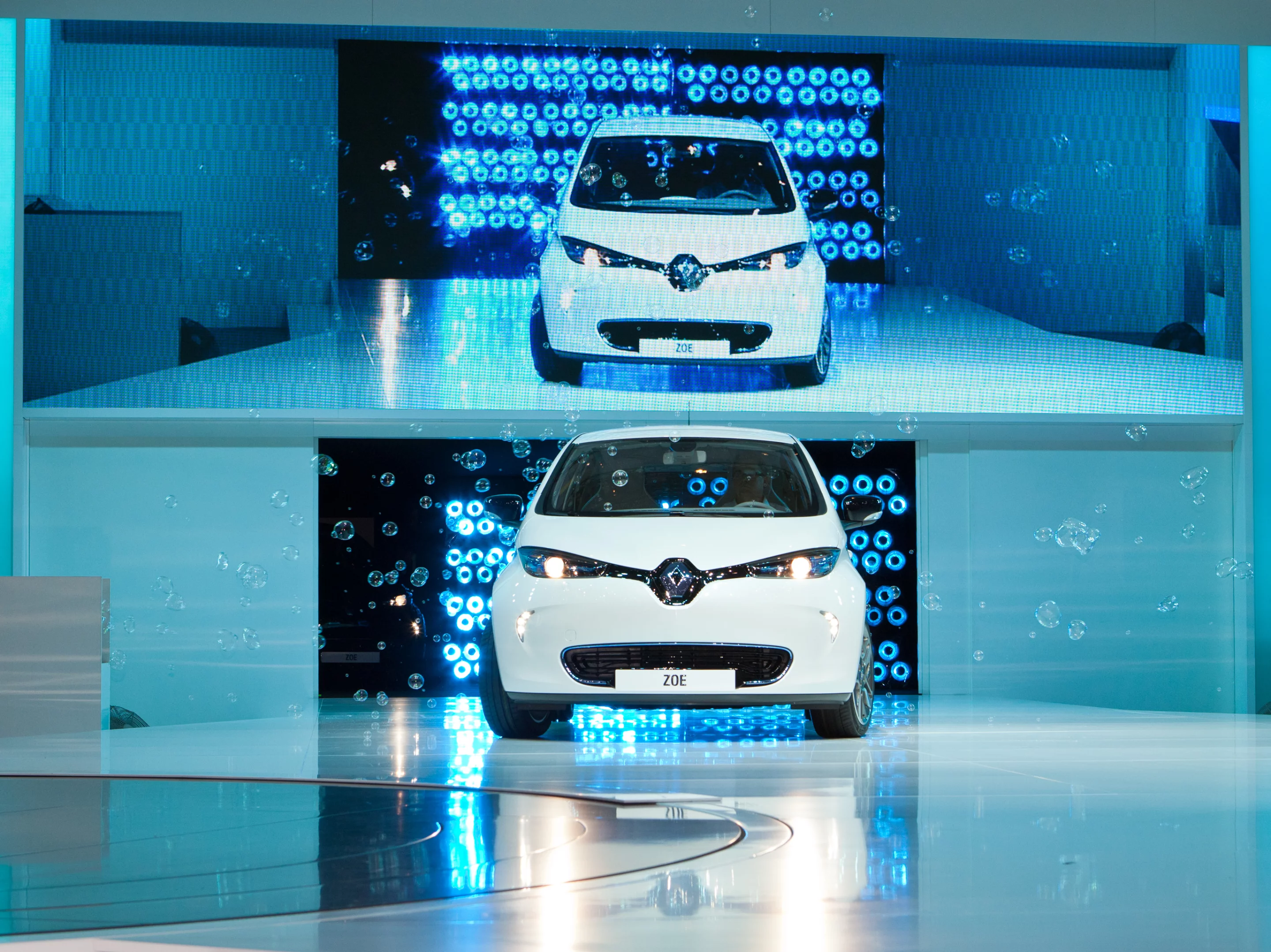 Renault's new ZOE electric supermini premieres at the 2012 Geneva Motor Show