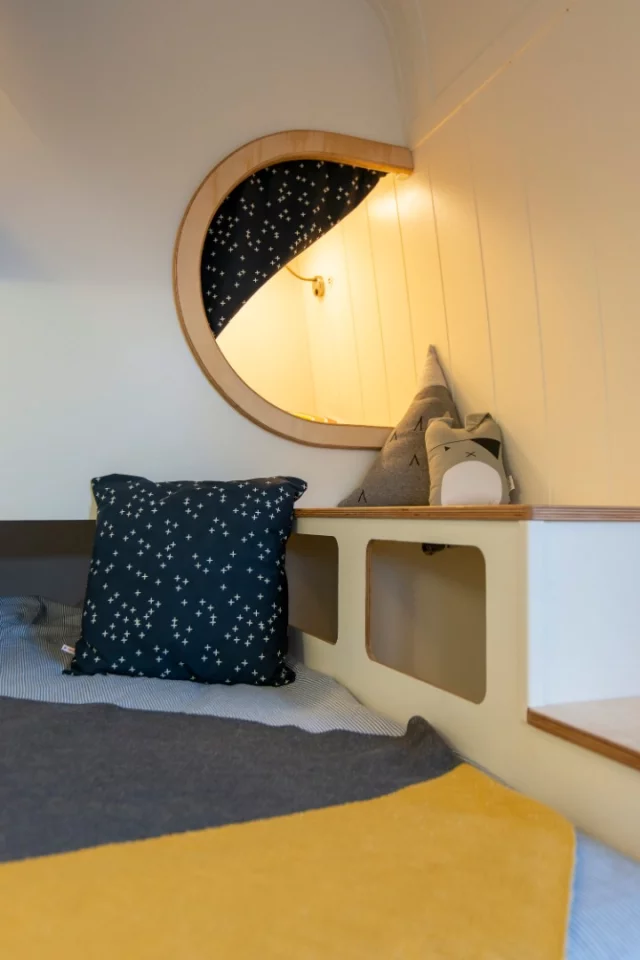 The fixed beds are the standout feature of the van