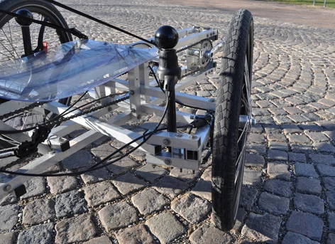 All parts such as wheels, pedals, and seats are standard features that can be commonly acquired from hardware stores or bicycle shops