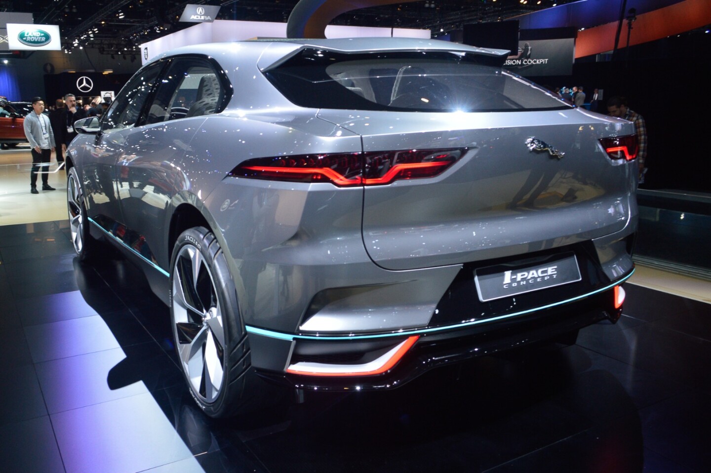 The 395-hp Jaguar I-Pace concept previews an all-electric vehicle Jaguar plans to roll into production by 2018