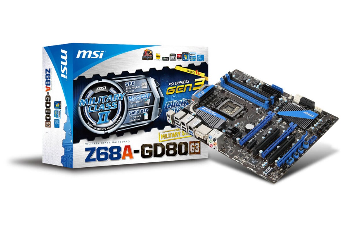 Taiwanese manufacturer MSI has announced a new motherboard Z68A-GD80 (G3) utilizing two PCIe 3.0 slots (1x16, 1x8).