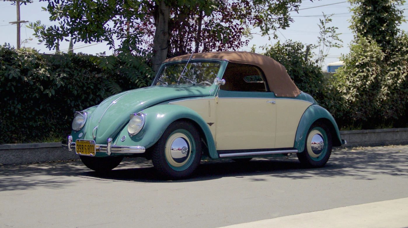 This 1949 Volkswagen Hebmuller Type 14A Beetle Cabriolet received a bid of $250,000 during Mecum's Monterey auction in August,2016, but failed to sell because the bid was below the reserve price of $300,000.