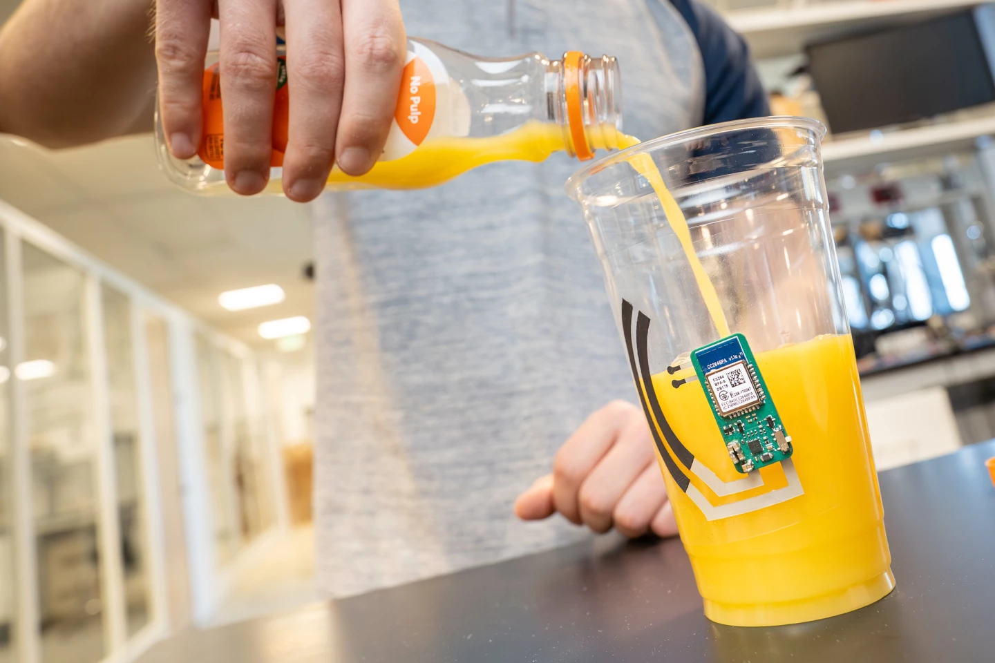 "Smart sticker" turns any cup into a health-monitoring device