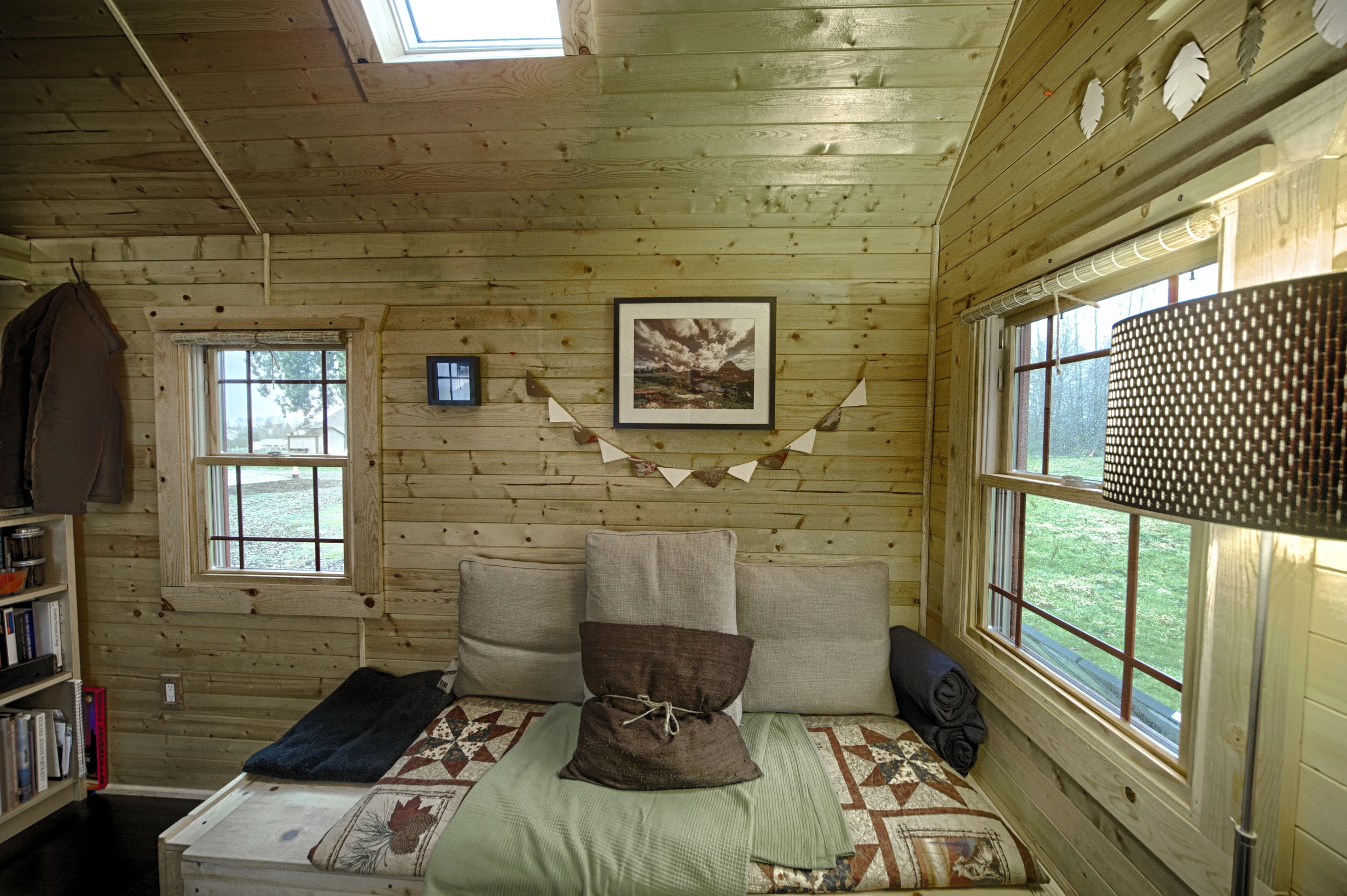 Tiny Tack House is filled with homemade furniture (Photo: Christopher Tack)