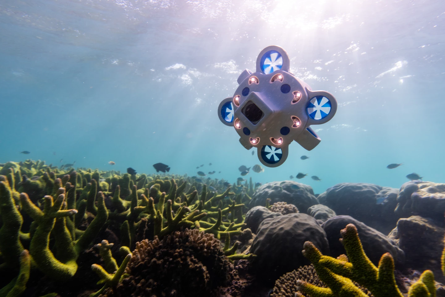 The Hydrus can be equipped with multiple third-party sensors