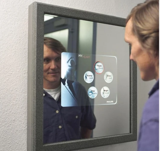 The Philips MyHeart project plans to display your vital health statistics to you when you look in the mirror.