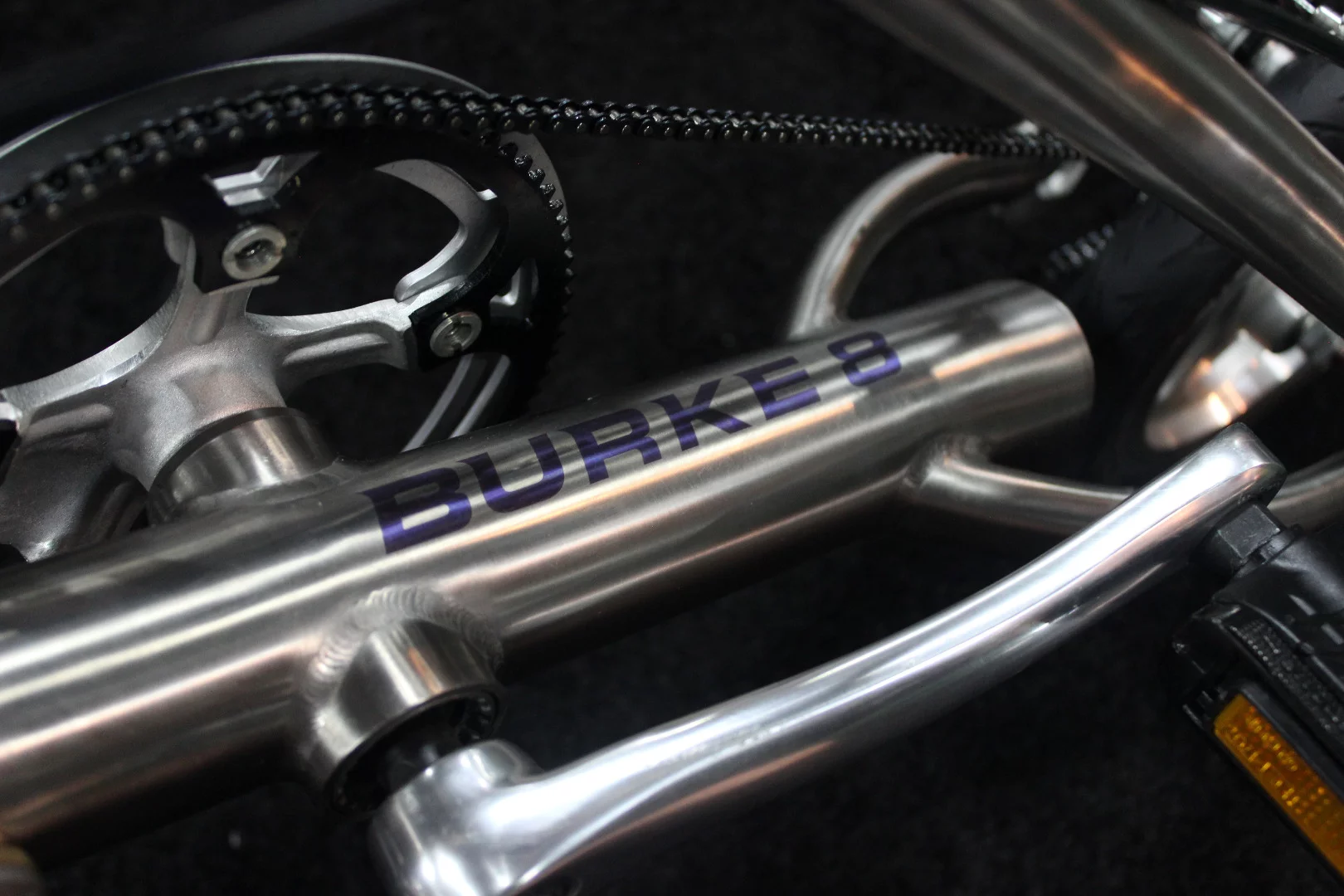 The Burke 8 has a titanium frame