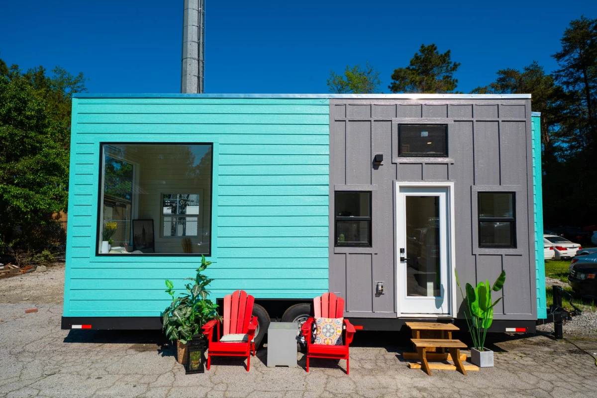 The Aria 24 is a compact tiny house that has undergone a redesign to offer a more spacious interior