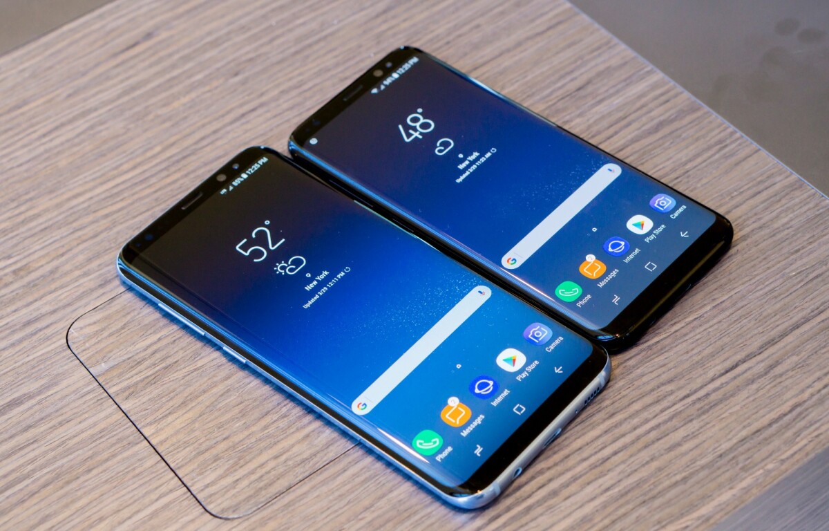 Even the smaller phone has a spacious screen