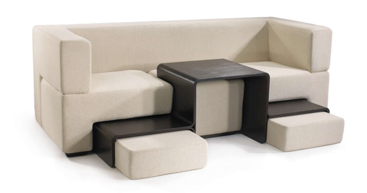 Slot Sofa makes a lot from a little space