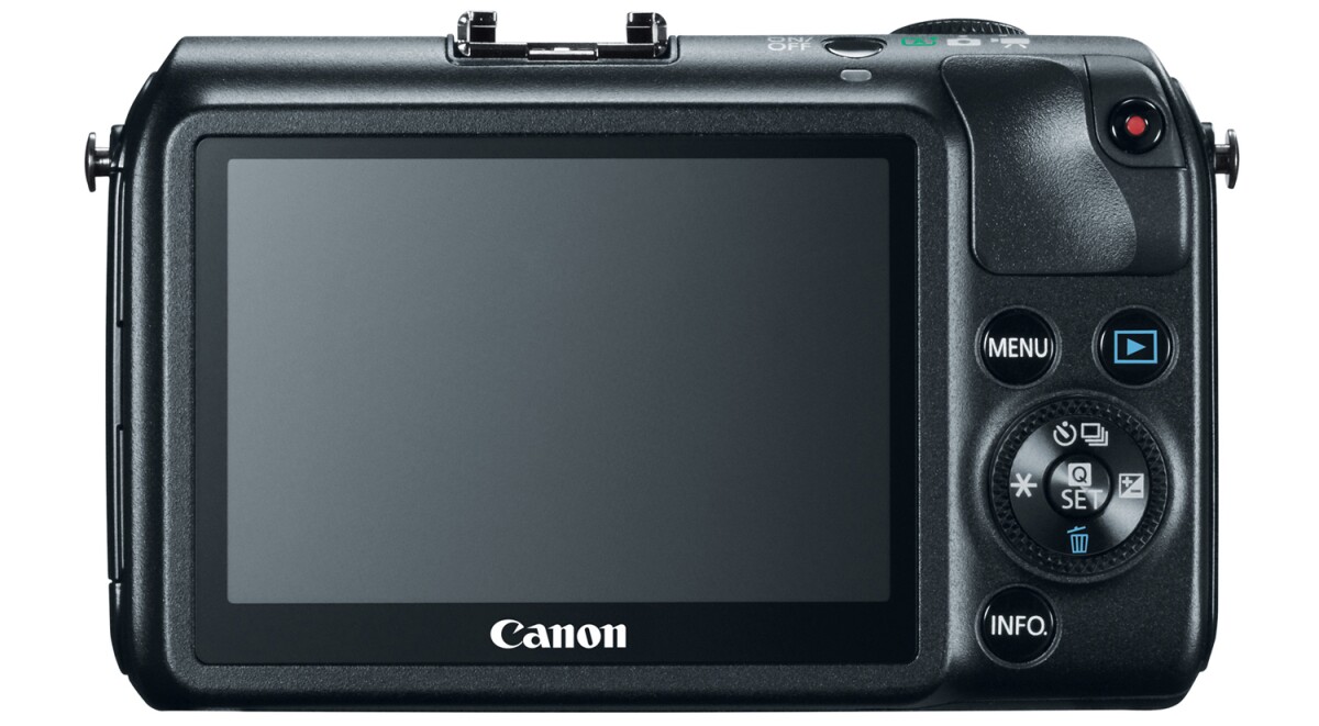 A 3.0-inch Clear View LCD II touch screen on the rear allows users to select different shooting modes and settings via the on-screen icons