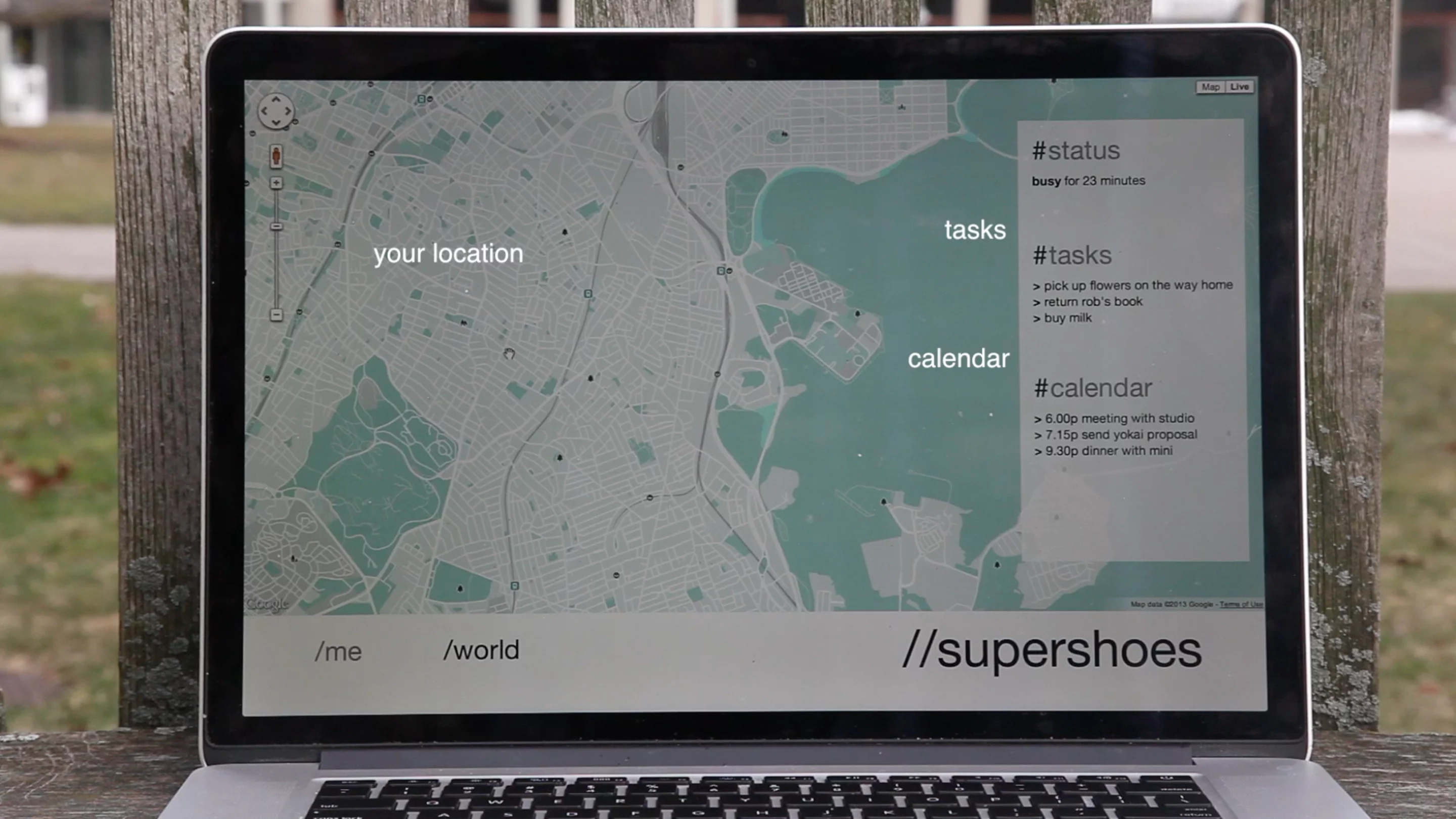 By pairing with the user's smartphone, the SuperShoes then acts as a tour guide