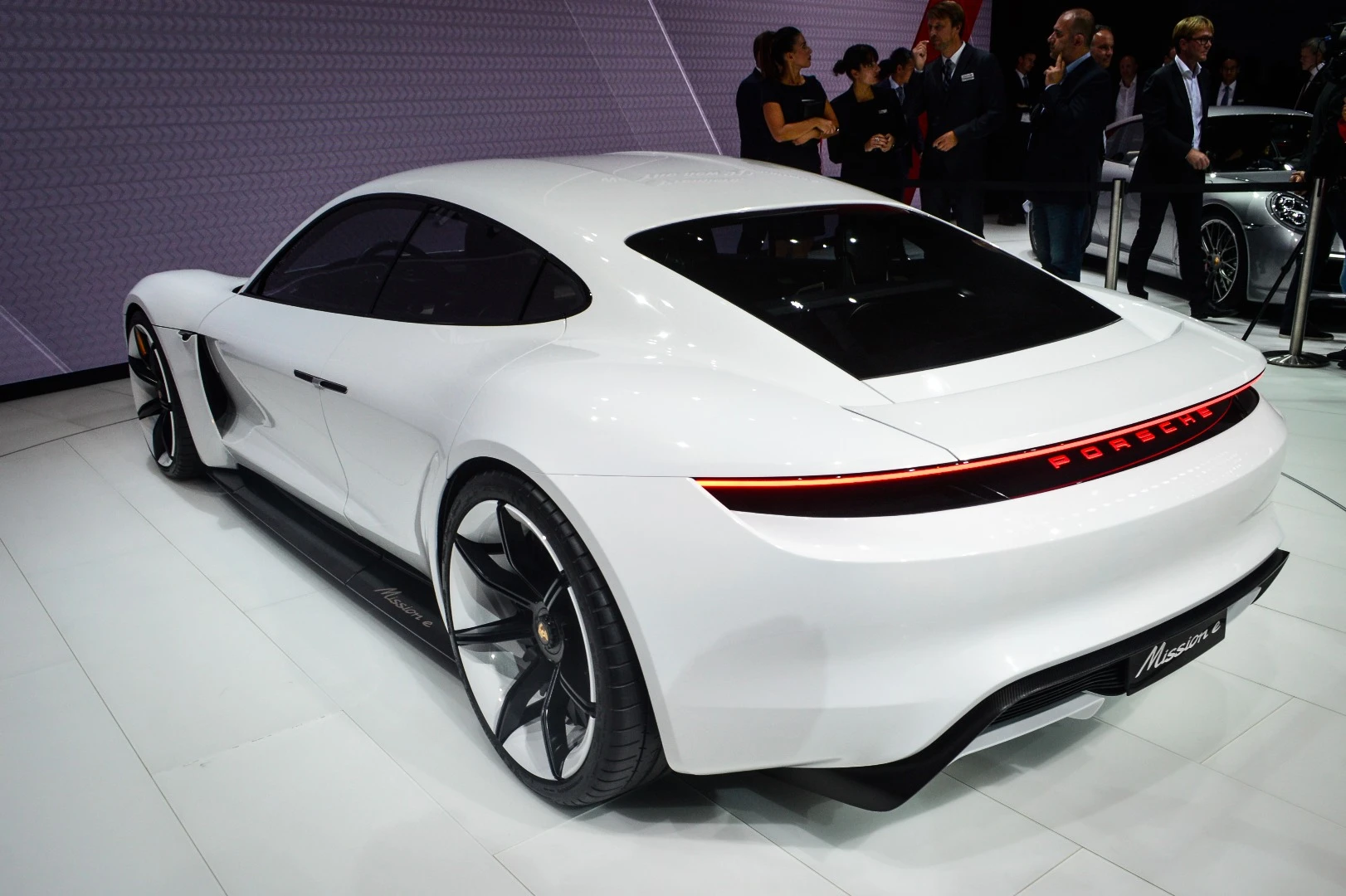 The Mission E features 800-volt electric architecture designed for shorter charging times and lighter wiring