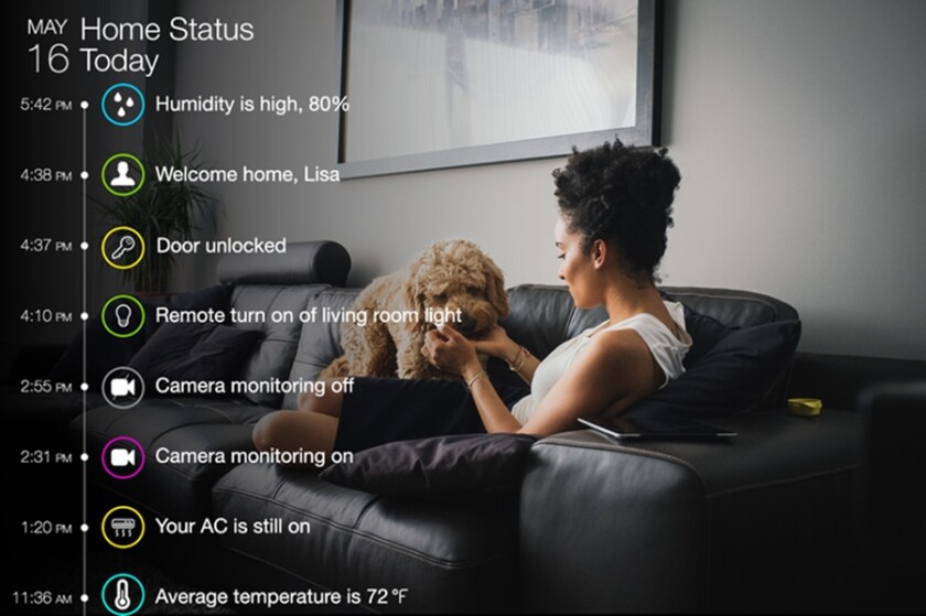 Sentri also provides notifications for users based on its sensors and user preferences