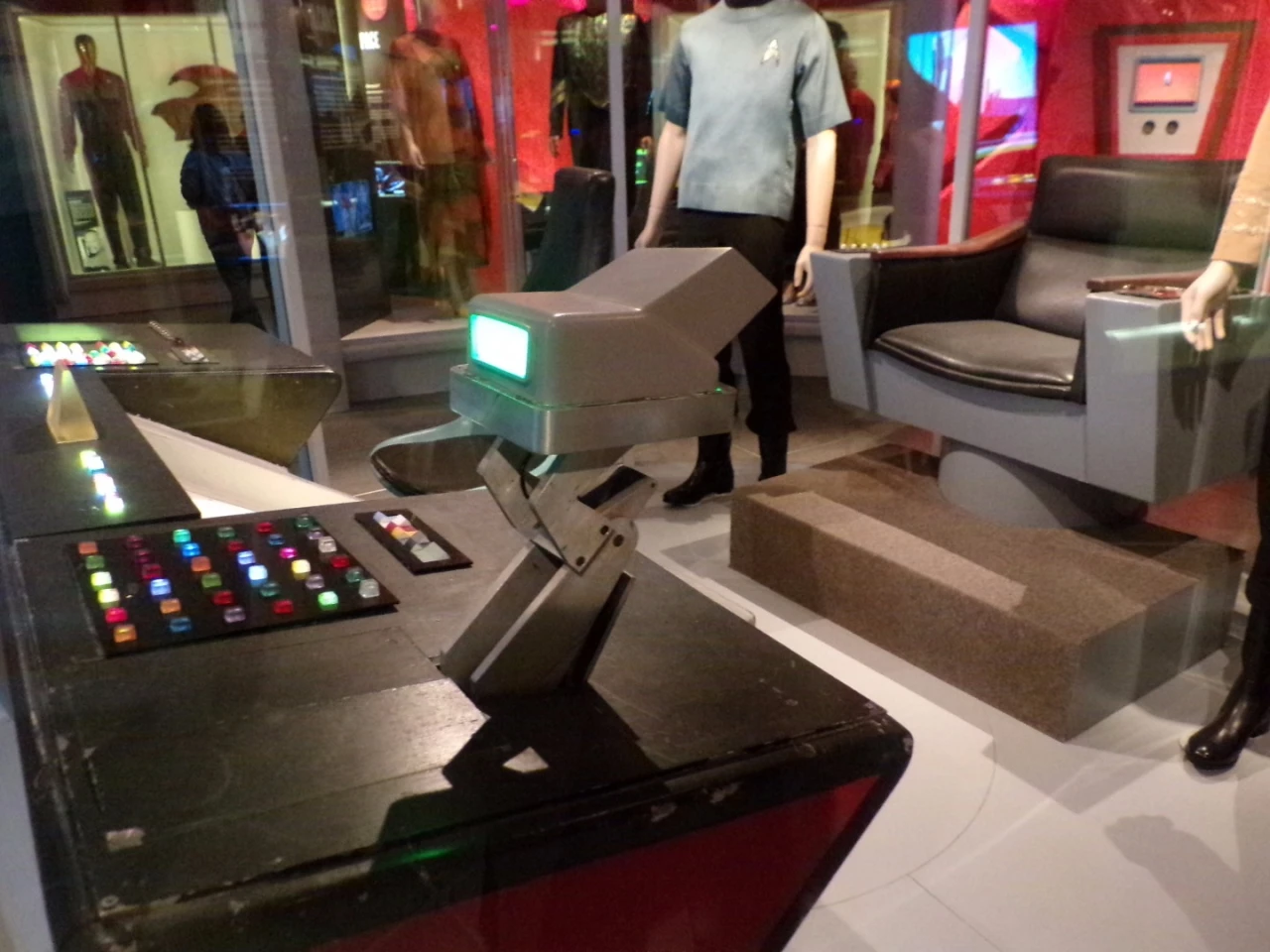 The Enterprise helm showing years of wear and many layers of paint