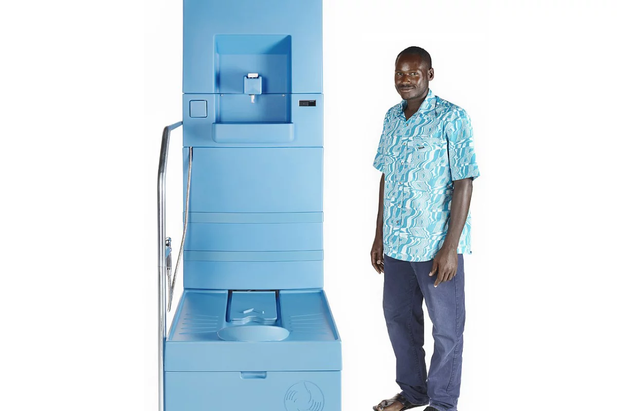 The closed-system Blue Diversion toilet is designed for off-grid use