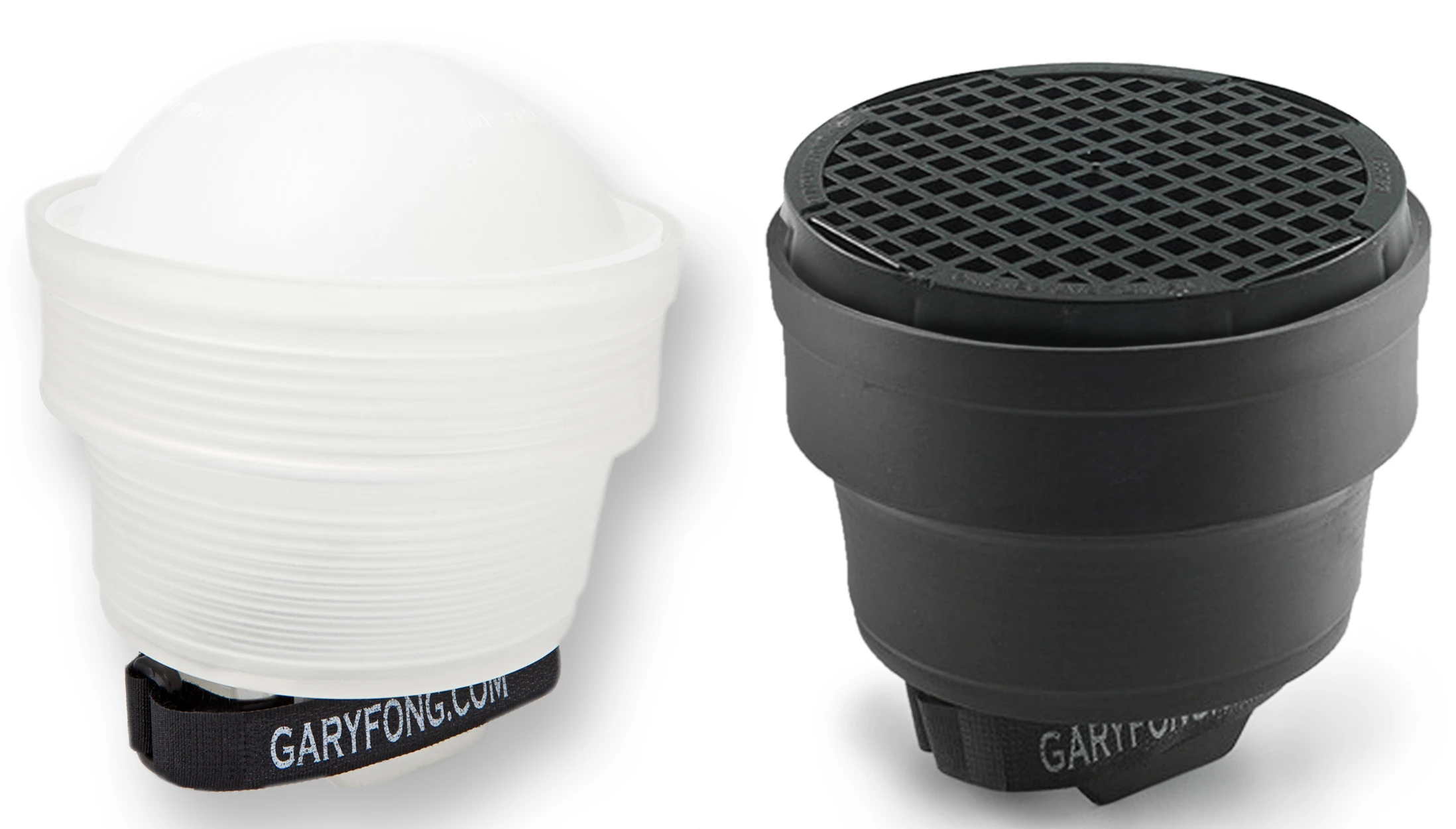 The Lightsphere Collapsible Speed Mount aims to diffuse and soften light while the Speed Snoot gives more directional control over lighting