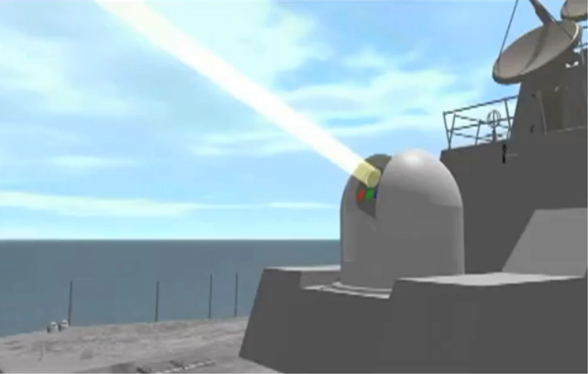 Animation showing LaWs in destruction mode