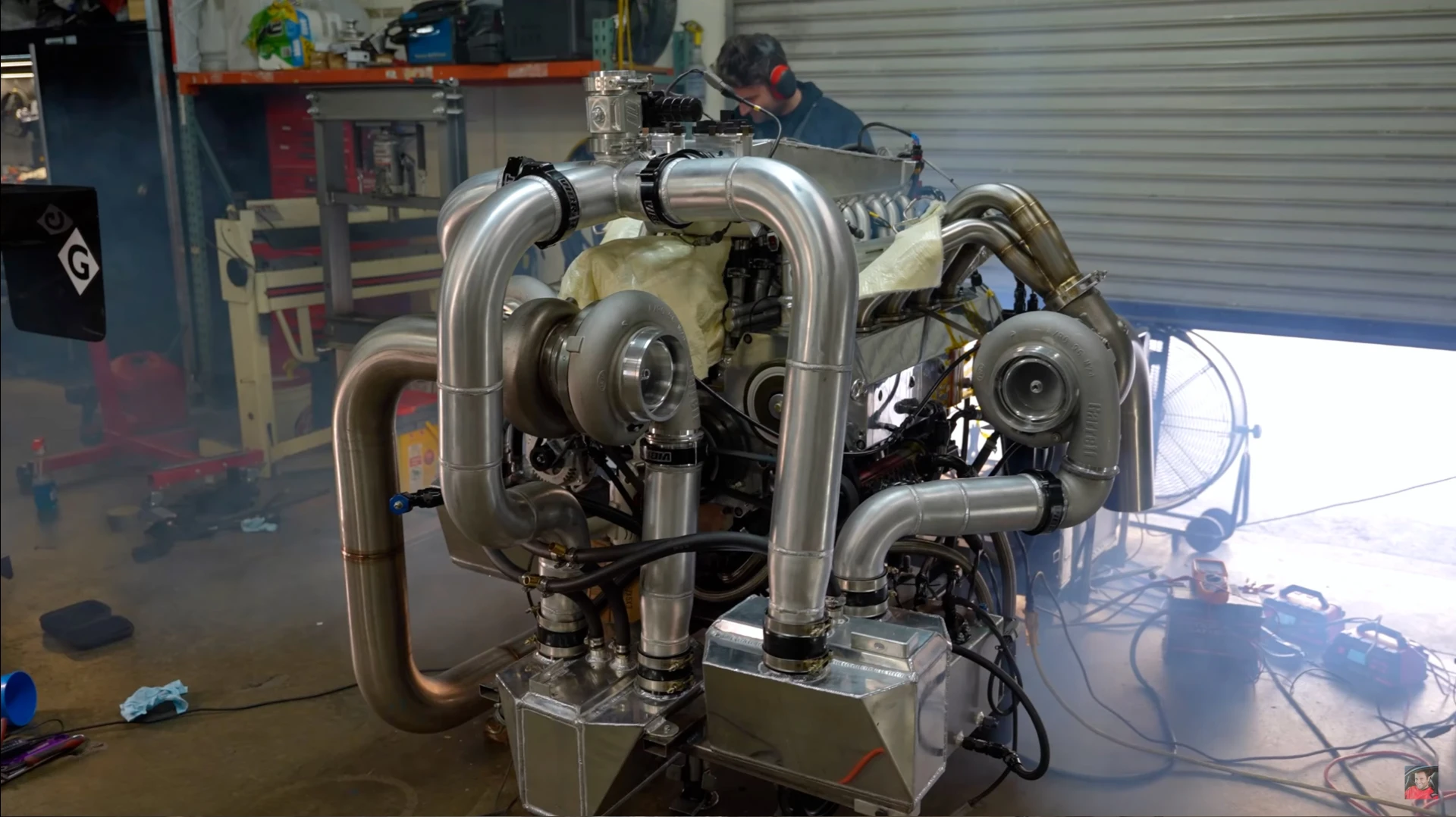 12 Rotor Engine Car Watch: 12-rotor turbo Y-config megaWankel engine roars to life