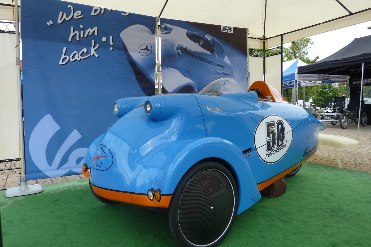 Veloschmitt Reinvents The 1955 Messerschmitt Kr0 As A Two Person E Velomobile