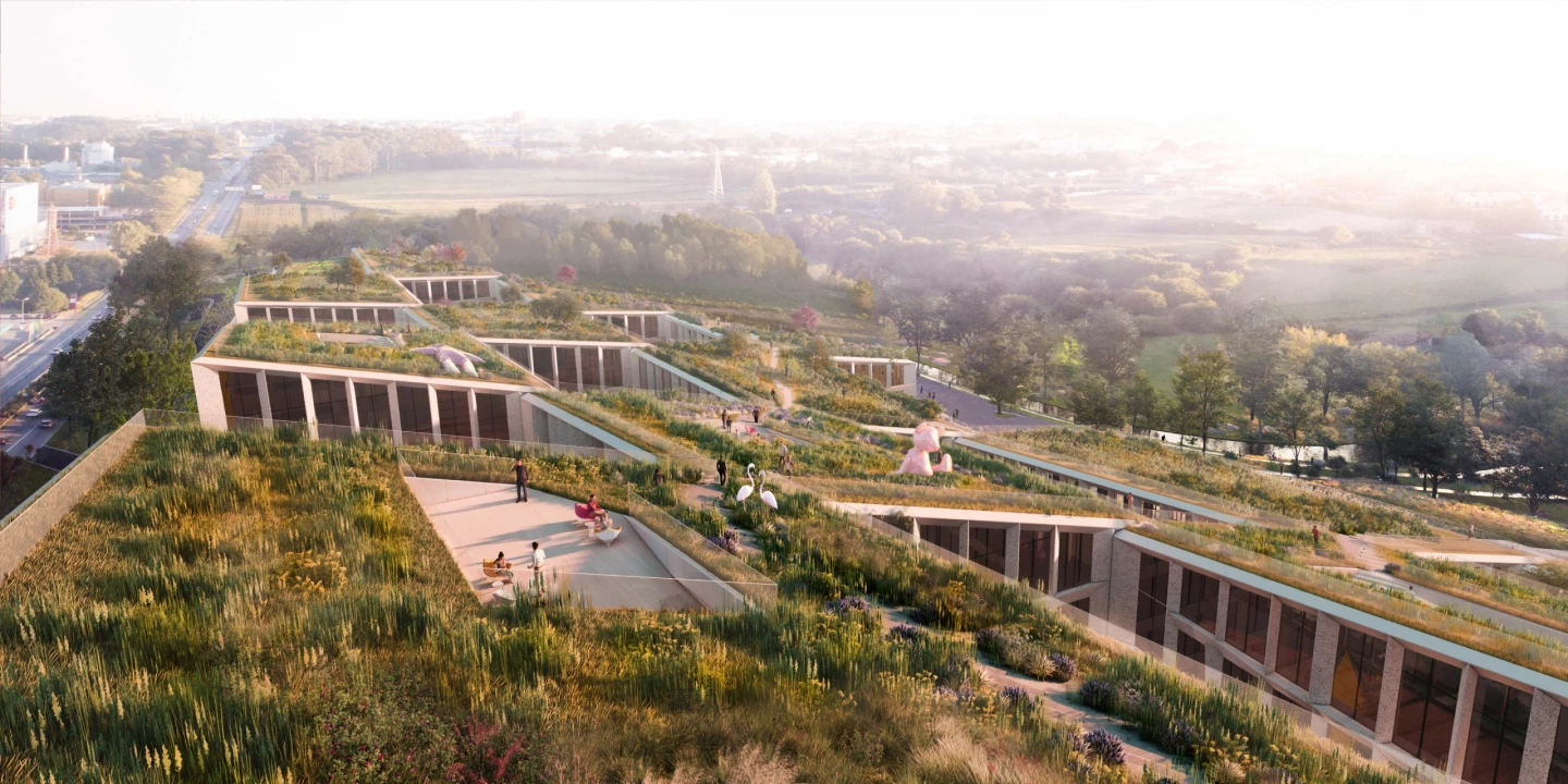 The Farfetch HQ's roof will provide pleasant outdoor spaces for meetings and socializing